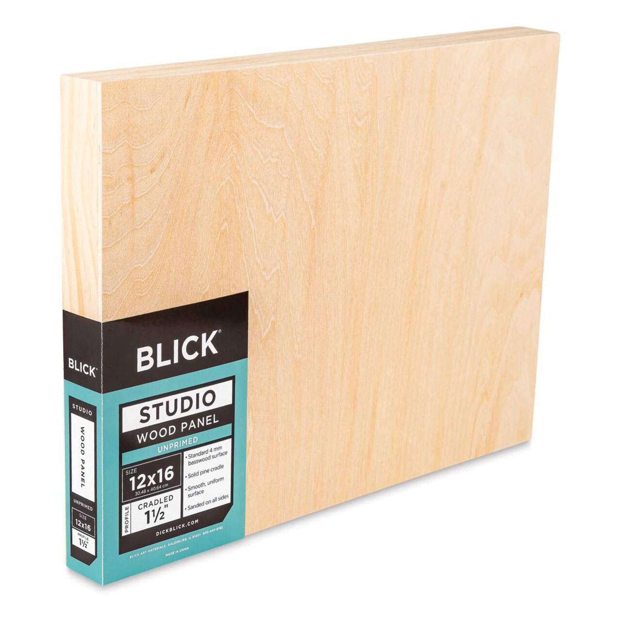 Blick Studio Artists' Wood Panels - Gallery Cradle, 12" x 16", 1-1/2" Cradle